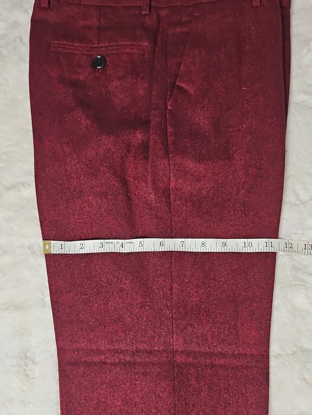 Men's Custom Burgundy 3 Piece Suit